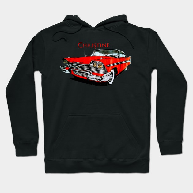 Christine the car Hoodie by Grimspencilart